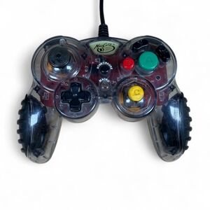 Clear Mad Catz Nintendo GameCube Wired Controller #5626 Tested
